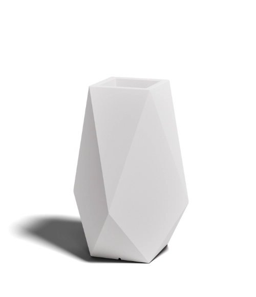 Donica Volcano 70 cm biała monumo do salonu